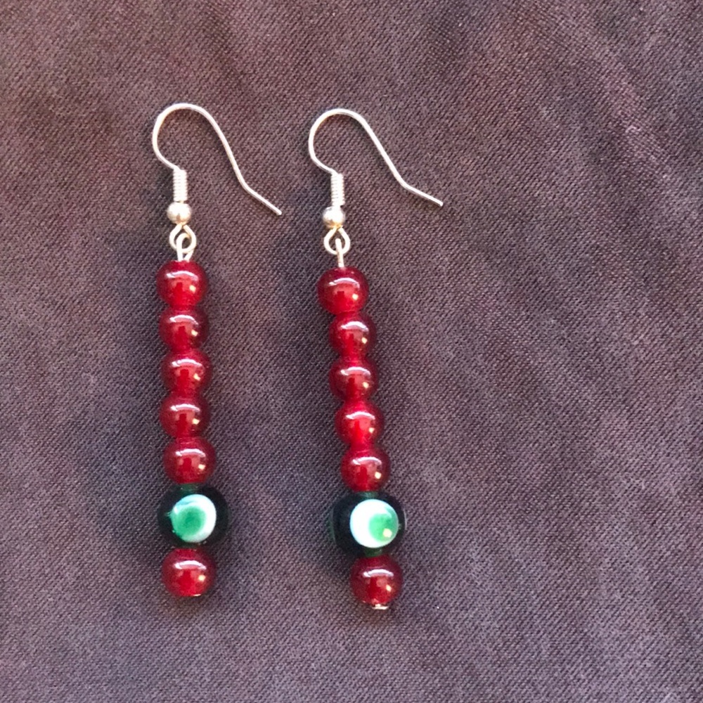 Cute pair of earrings sterling silver hooks.